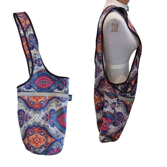 Yogat Mat Ancient Totem Style Bag Ewedoos boho Paisley NWOT - Picture 1 of 7